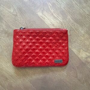 Express Glossy Red Quilted Wristlet